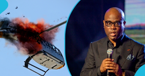 Crashed helicopter