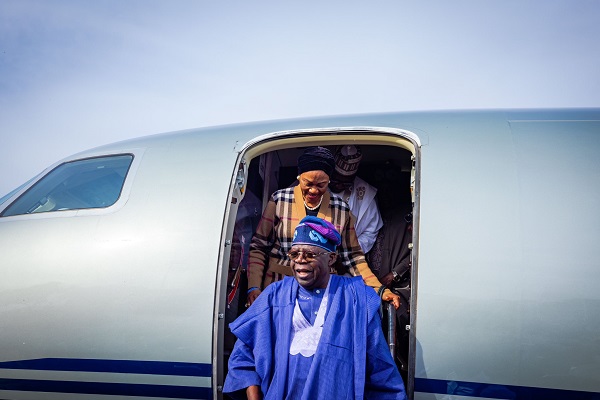 Tinubu arrives