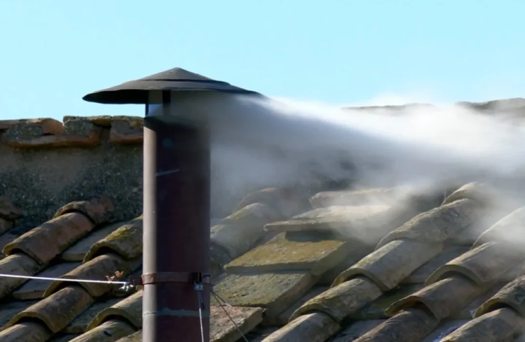 White smoke