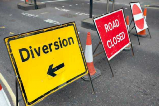 Road diversion