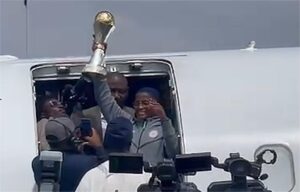 Cup arrives