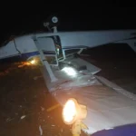 Crashed airplane